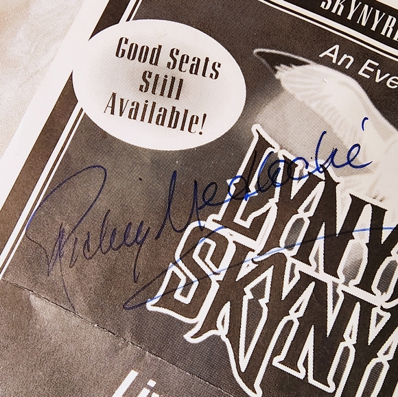 Other - Autographed Lynyrd Skynyrd concert flyer.